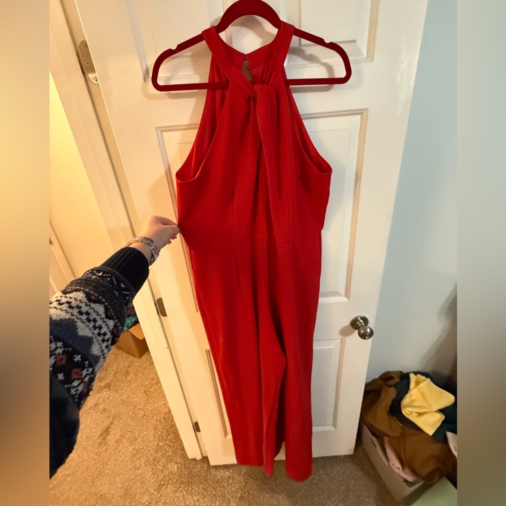Julia Jordan Vibrant Red Jumpsuit